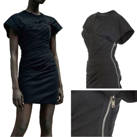 NWT Alexander Wang Draped Bustier Structured Dress Size 4 - Picture 2 of 15